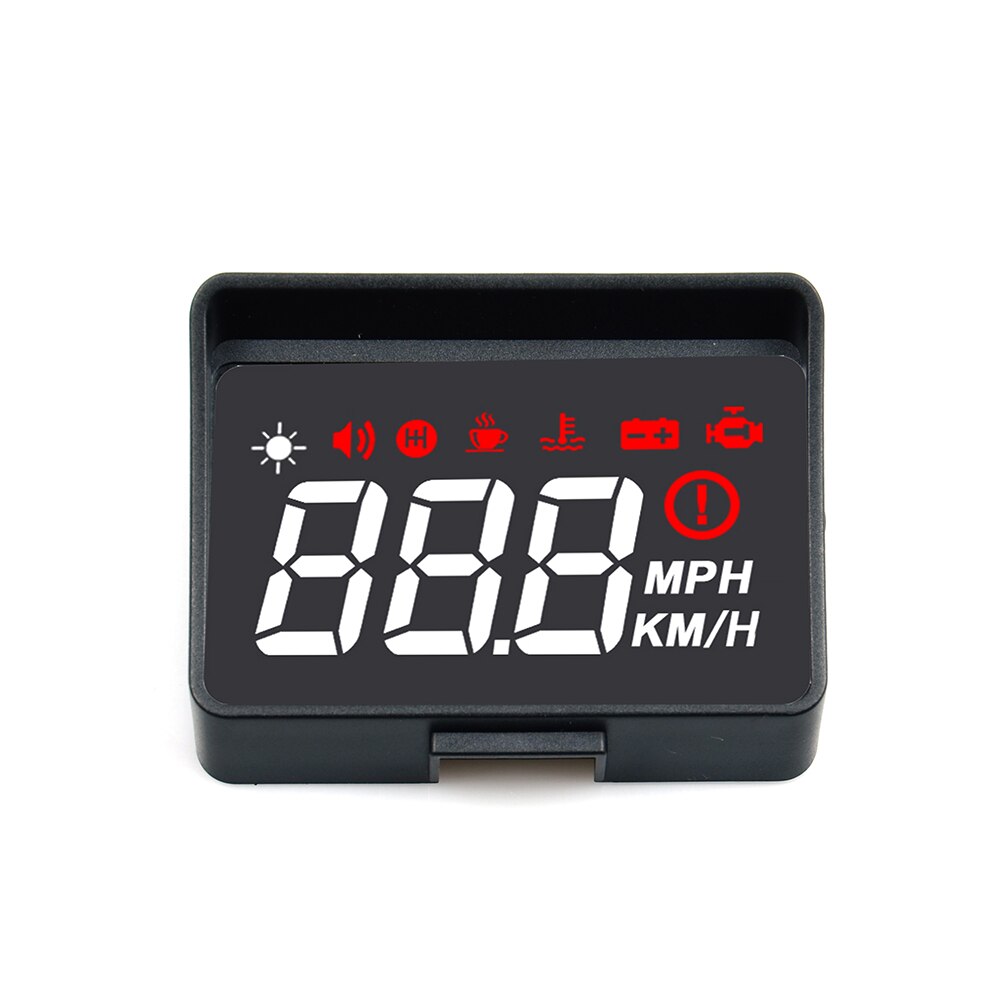 Car HUD A100s obd hud display windshield projector temperature hud display car car electronics Overspeed Warning System