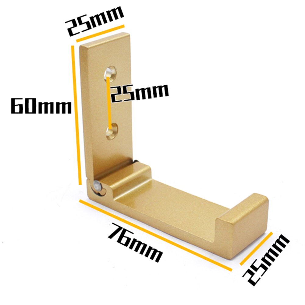 Perchero de aluminio para colgar ropa, gancho de aleación para colgar en la pared, plegable, para puerta, abrigo, sombrero, bolsas
