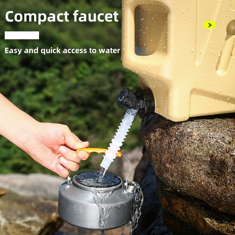 Large-capacity food-grade water storage bucket, outdoor storage bucket, suitable for camping, outdoor gatherings and travel use