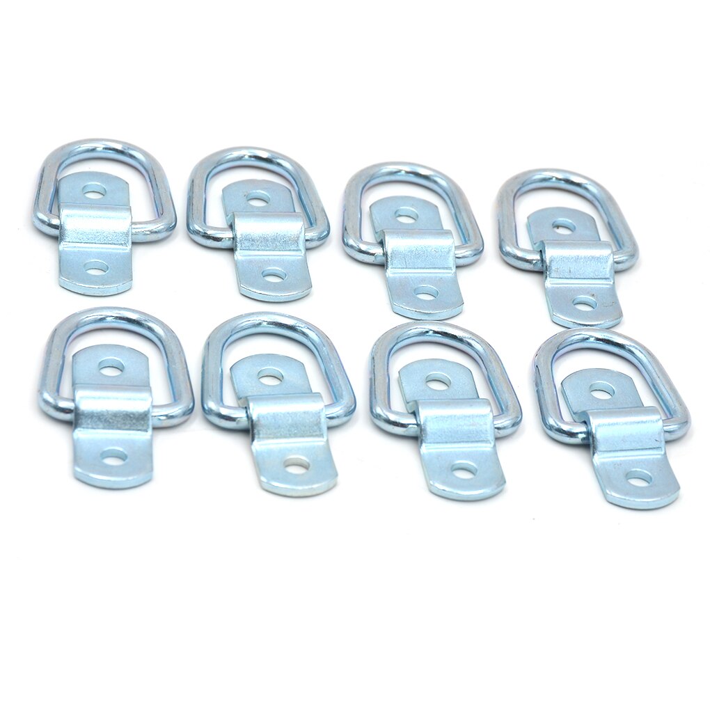 8 sztuk/zestaw metalowy pierścień mocujący hak wysokiej jakości ciężarówka z przyczepą łódź żelaza D kształt mocowania pierścienia