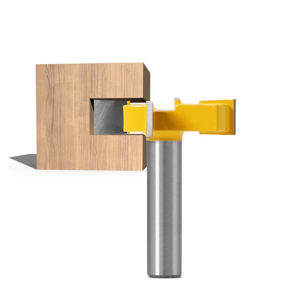 1pc 1/2 "12mm tige 4 bord T Type fraise à rainurer outil de travail du bois routeur Bits pour bois de industrielle fraise à rainurer