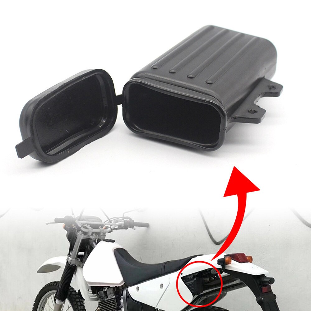 Holdbar motorcykelværktøjskasse praktisk plastik sort motorcykelværktøjskasseholder værktøjskasse