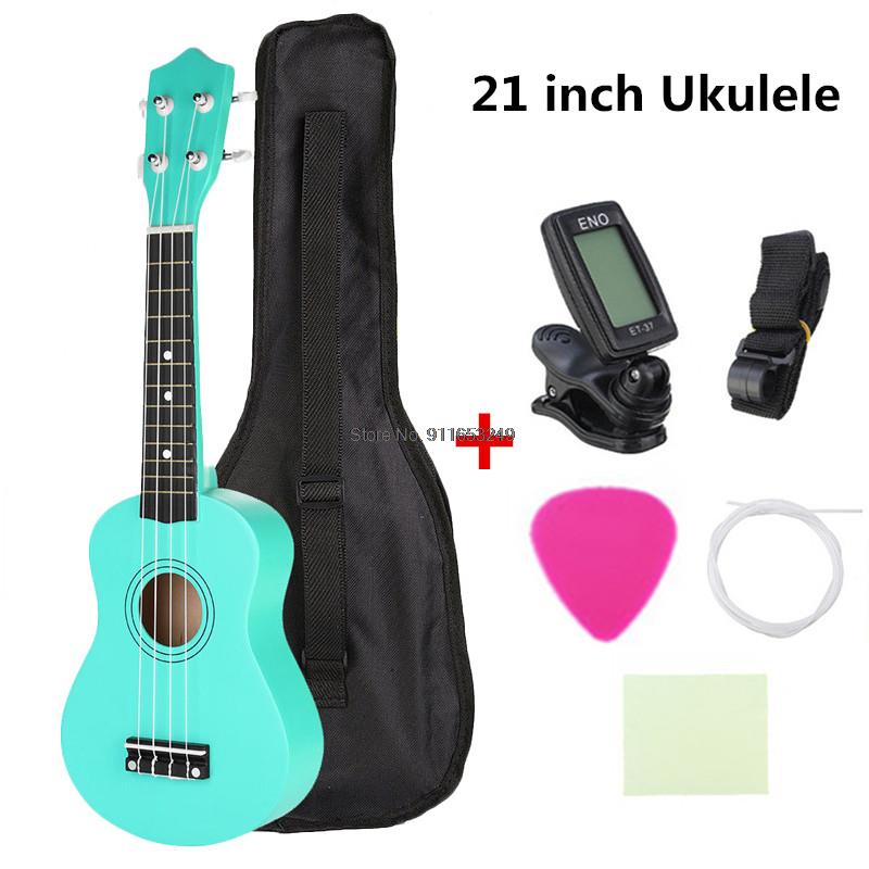 21 inch Ukulele Soprano 4 Strings Hawaiian Guitar Basswood Guitar Kids Stringed Musical Instruments for Music Beginner
