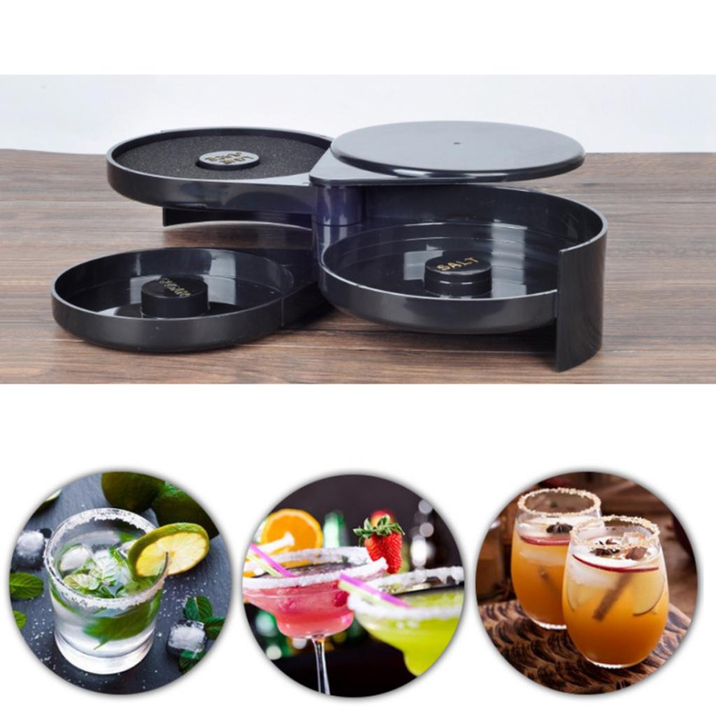 3Tier Suiker Zout Rand Lime Cocktail Margarita Sap Glas Rimmer Bar Accessoire