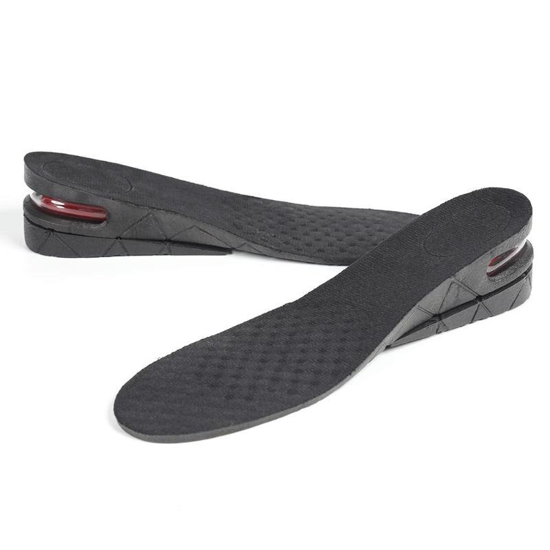 1 paire TPR unisexe hauteur augmentation semelle rehaussement coussin coupe réglable femmes hommes ascenseur chaussure talon Insert Pad: 	50mm