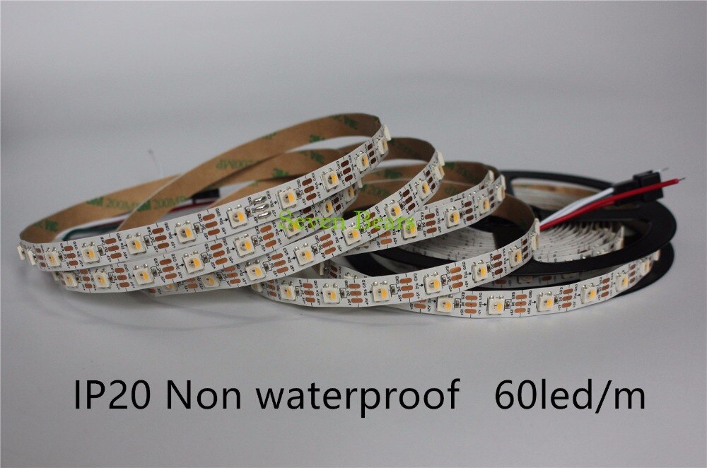 SK6812 RGBW (Similar Ws2812b) 4 en 1 1m/4m/5m 30/60/144 Leds/Pixels/M Tira direccionable Individual WW NW IP30/65/67 DC5V