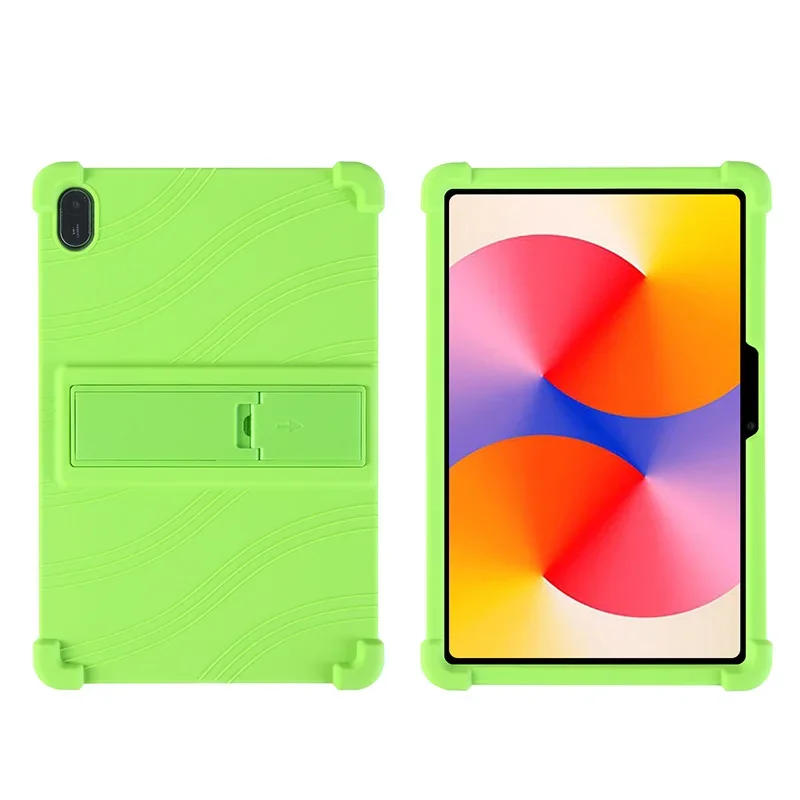 Deksel til huawei matepad  se 11 -tommers nettbrett, støtsikkert silikonstativ: Plengrønn