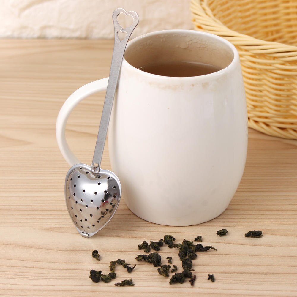 Tea Infusers Heart Shape Stainless Steel Cute Tea Robot Infuser Recyclable Tea Strainers Tea Tool