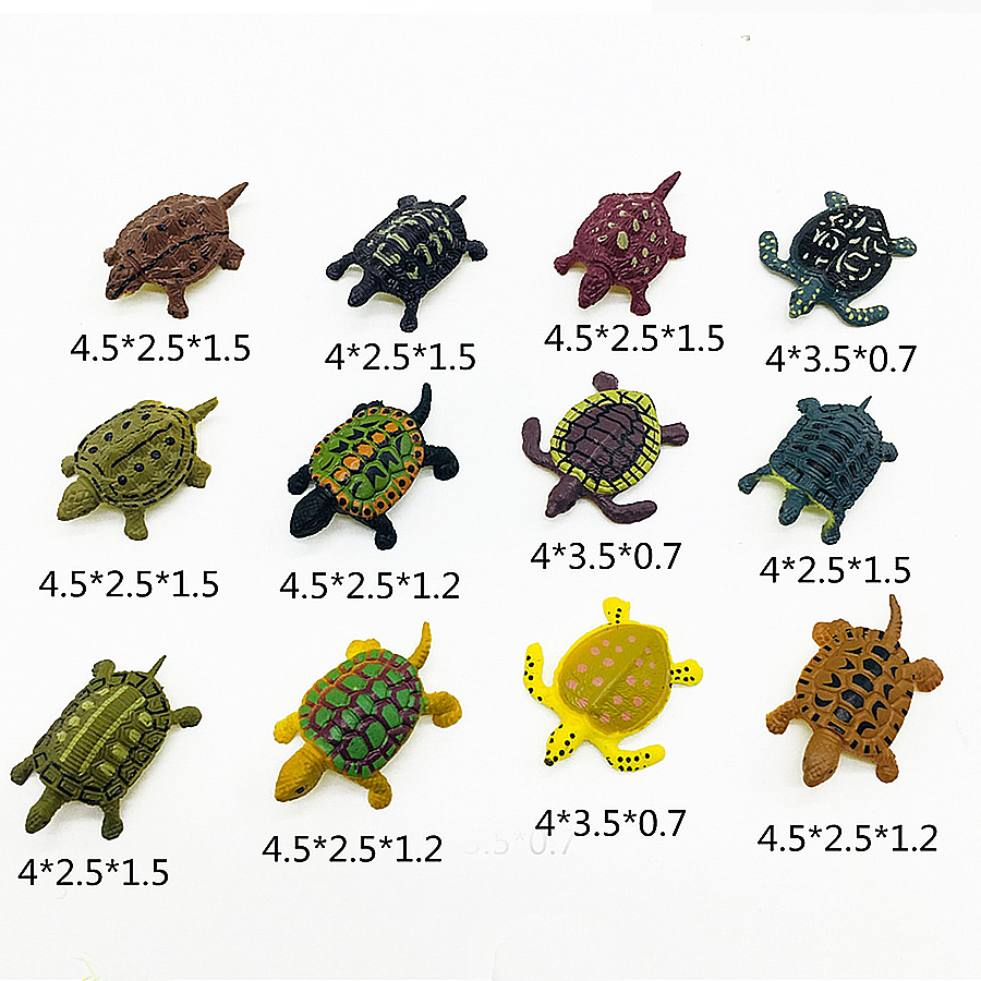 Realistische Plastic Zeeschildpad Levensechte Schildpadden Oceaan Dier Kleine Schildpad Beeldjes Voor Party Favor Decoratie Educatief Speelgoed