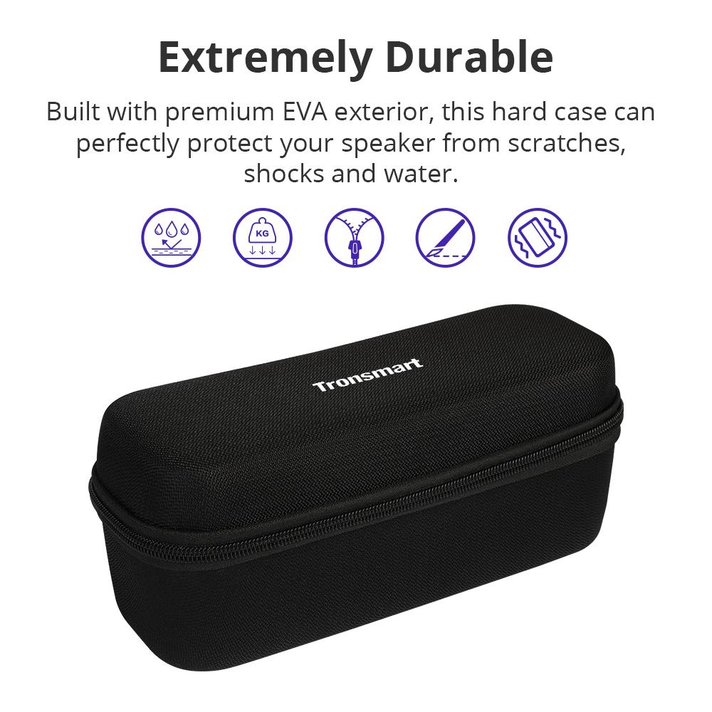 Original tronsmart força transportando caso portátil alto-falante bolsa de viagem capa para tronsmart força, força +, t6 plus alto falantes bluetooth