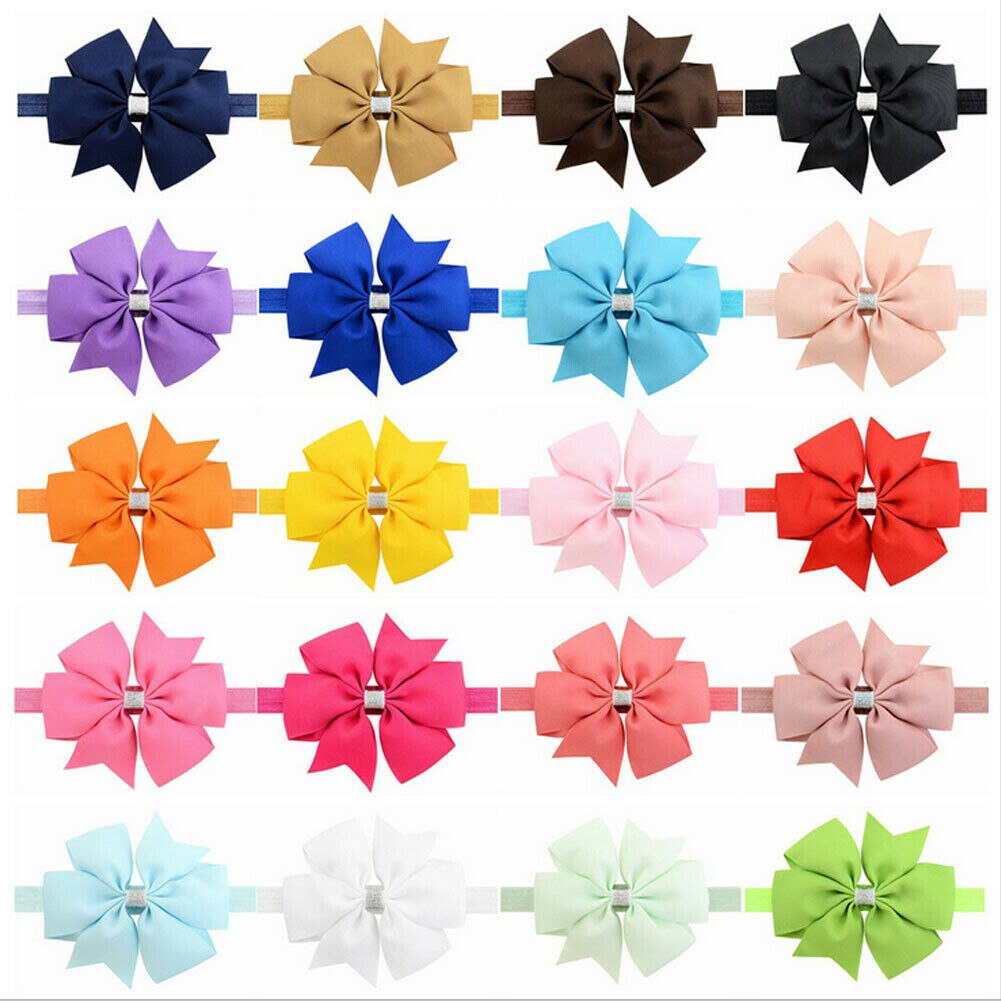 Children Accessories Cute Baby Girls Hair Bows For Kids Hair Bands Hair Clips Big Bowknot Sequin Headwear