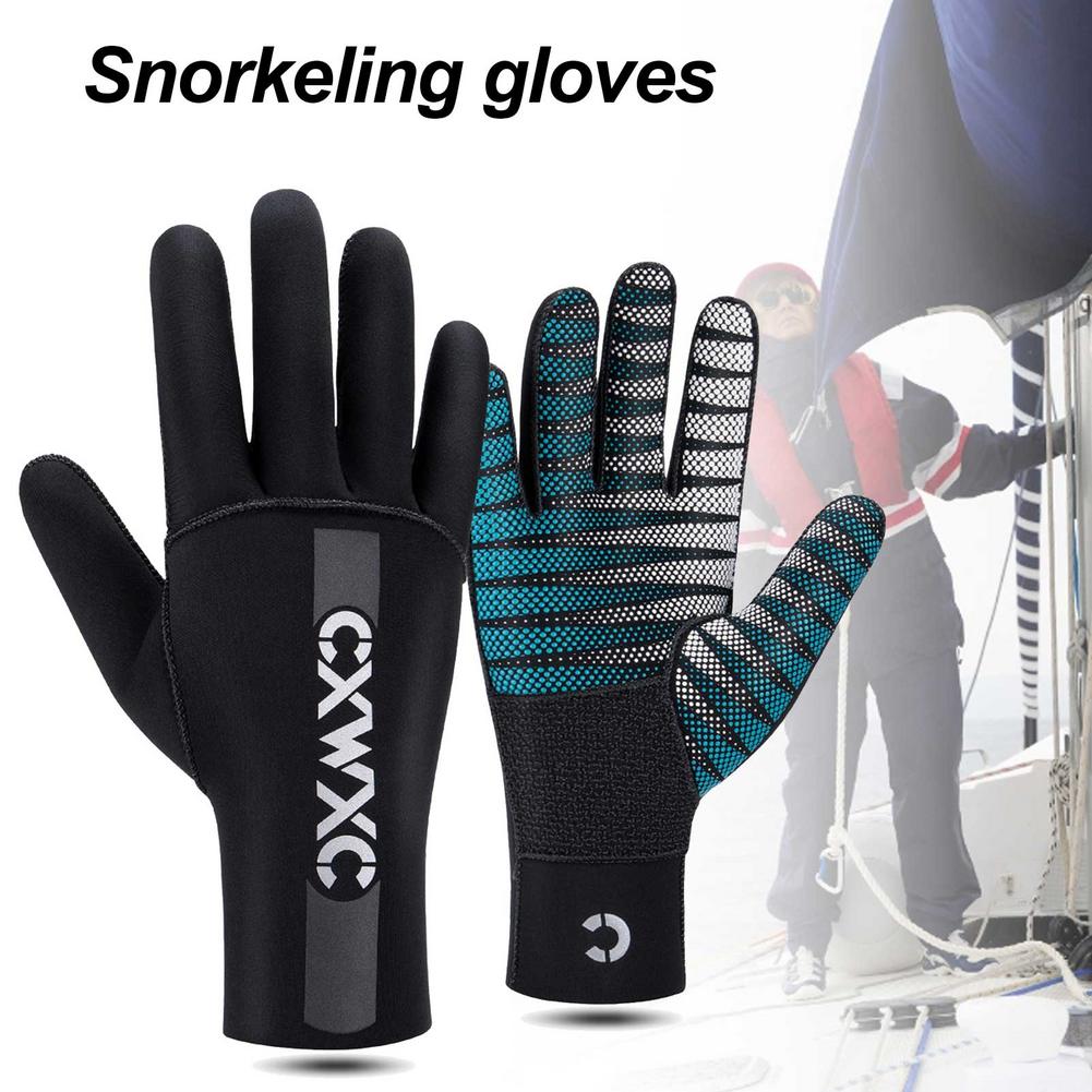 3mm neoprenhandskar dykhandskar vinter simning dykhandskar ridning snorkling anti-rep varm varm våtdräkt materialhandskar