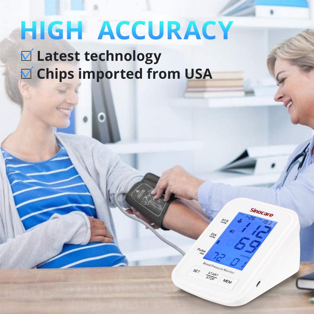 Sinocare Automatic Upper Arm Blood Pressure Monitor 823 Digital Blood pressure monitor 24-34cm