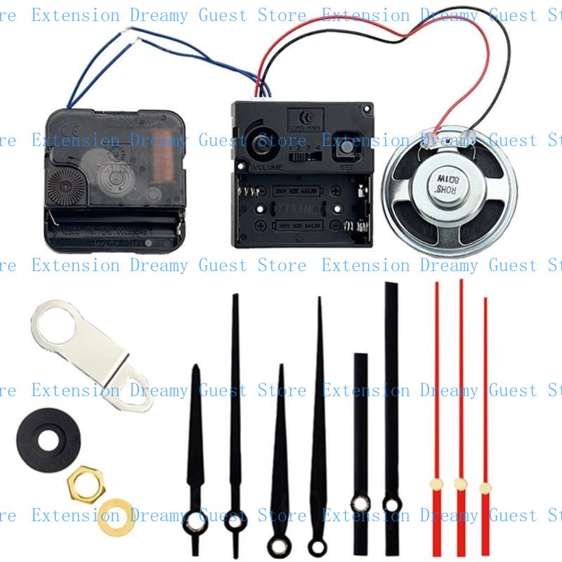 652F Quartzs Clock Movement Set Battery Operated Replacement Part for Wall Clocks Crafting Projects Repair Part J0063+026+005: plum