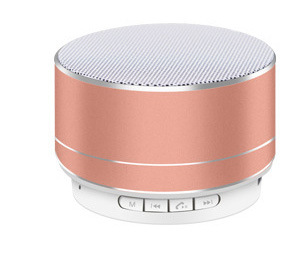 Mini Wireless Bluetooth Speaker for Phone Laptop Tablet Audio Speakers Subwoofer Support U Disk TF Card Outdoor Bluetooth Box: rose gold