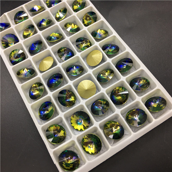 Pietre Di Vetro Rivoli AB Tutte Le Dimensioni, Con Retro - Foto 4