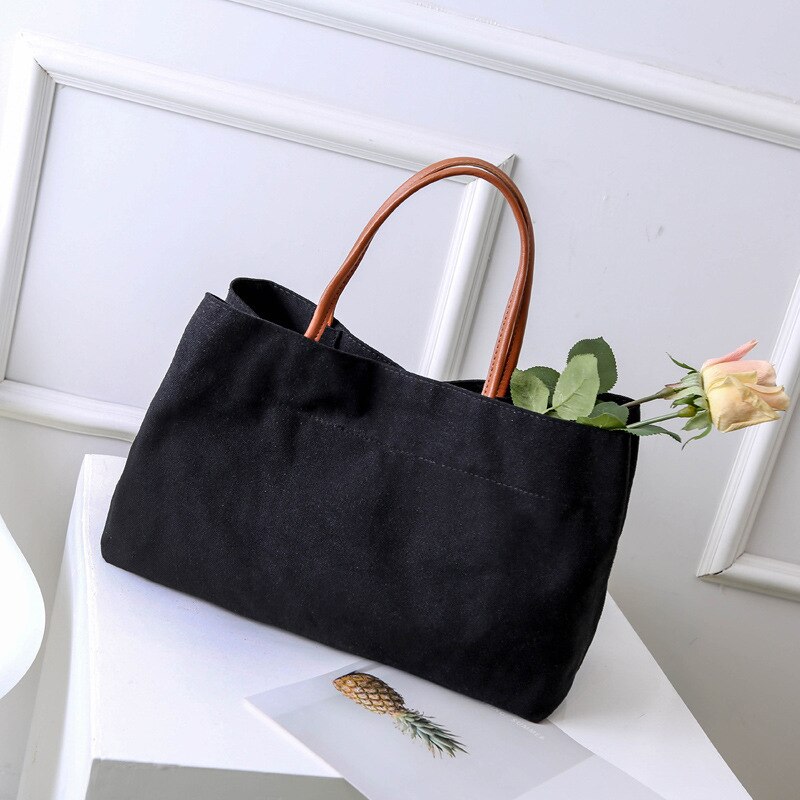 Mode Vrouwen Tas Tassen Handtassen Vrouwen Vrouwen Schoudertassen + Canvas 2 Kleuren 100% Garantie WH86: black