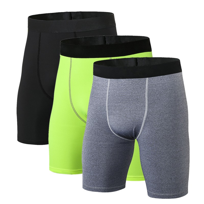 Cycling shorts Men\'s Fitness Exercises Loose Shorts Wicking Sweat Exercises Speed Dry Compression Shorts