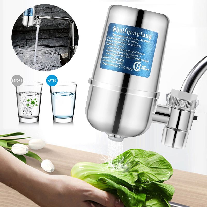 Heimat Küche Wasserhahn klopfen Wasser Luftreiniger Keramik Filter descaling Ersatz Filter Wasser Reinigung System