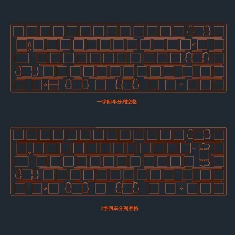 Lucky 65 Płytka pozycjonująca do klawiatury mechanicznej Tri-mode Fr4 Pom PC PP Metalowa płytka z włókna węglowego Niestandardowe akcesoria do klawiatury