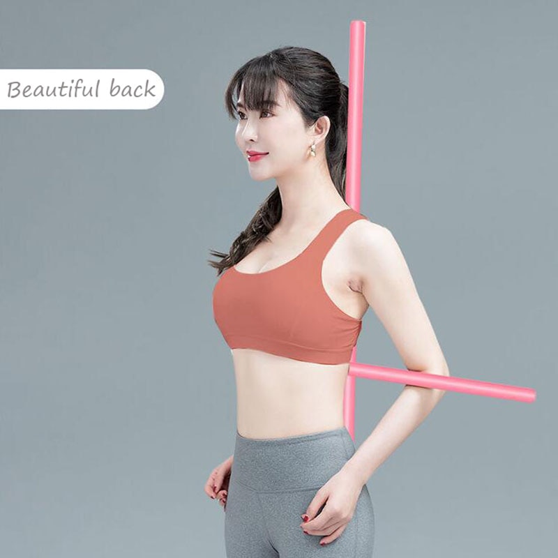 2 stk yoga sticks stretching værktøj skulder ryg korrigerende stick yoga tilbehør åben skulder skønhed ryg form træning