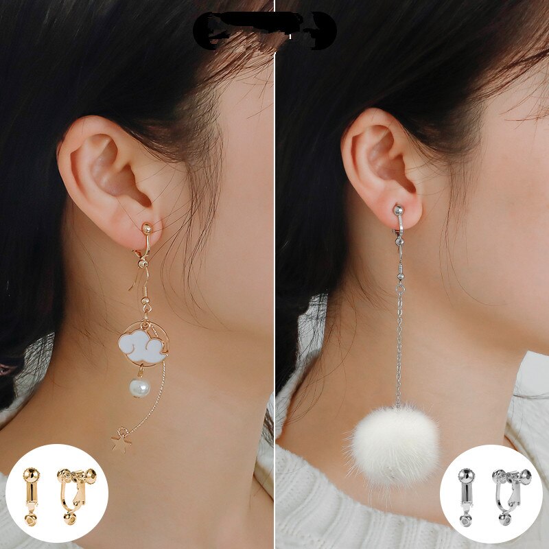 Convertidor de clips para oreja, artefacto indoloro, espiral, Clip para oreja perforada, accesorios de joyería