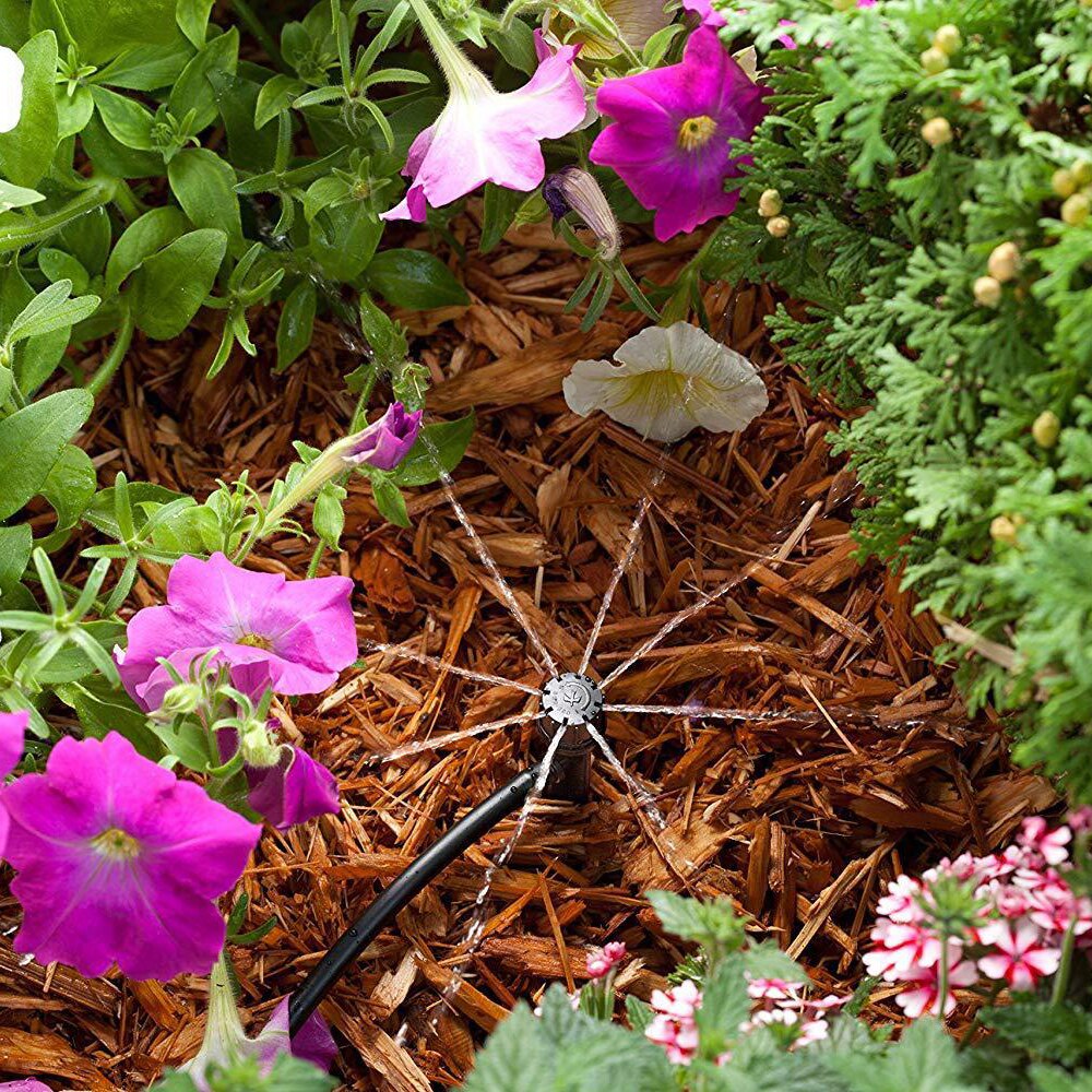 25M Irrigation Spray DIY Drip Irrigation System Automatic Watering Garden Hose Micro Drip Watering Kits with Adjustable Drippers