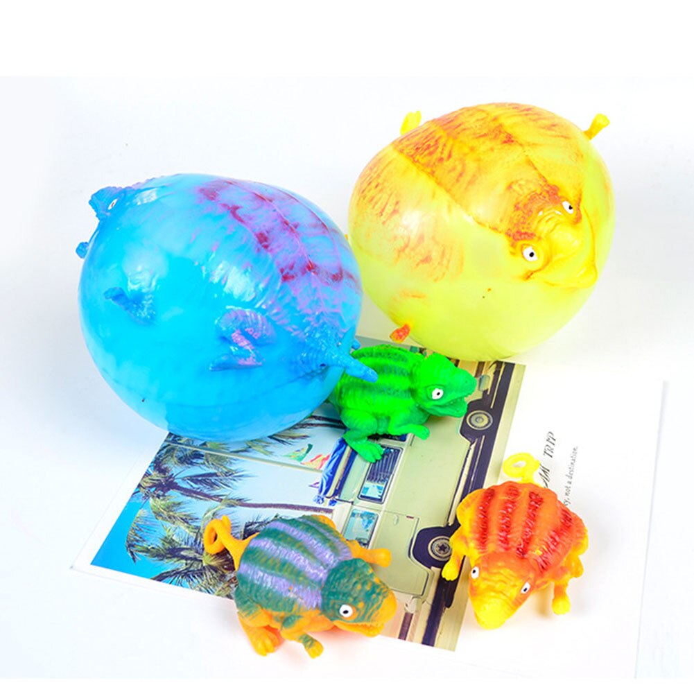 12 stücke Lustige Blasen Ebene entlüften Zerschlagen Spielzeug Jungen Aufblasbare Dinosaurier Ball freundlicher Spielzeug Wasser Ballon quetschen Neuheit Spielzeug Für freundlicher