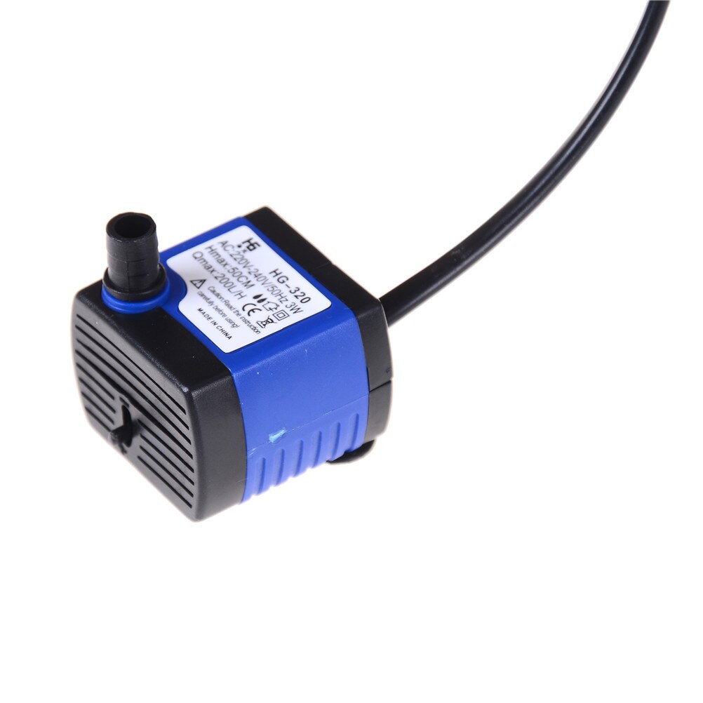 Mini AC 110V-120V 3W Submersible Water Pump Aquarium Fountain Air Fish Tank Pond Water Pump US Plug 110V