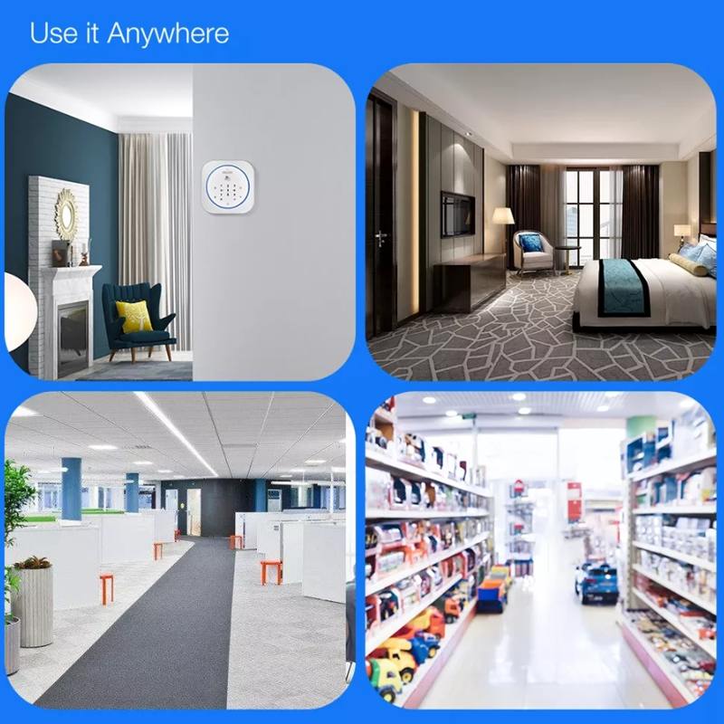 Digoo DG-MAS1 433MHz Wireless GSM DIY Home Alarm System Kits for IOS & Android APP - Door Sensor - PIR Detector - Remote Control