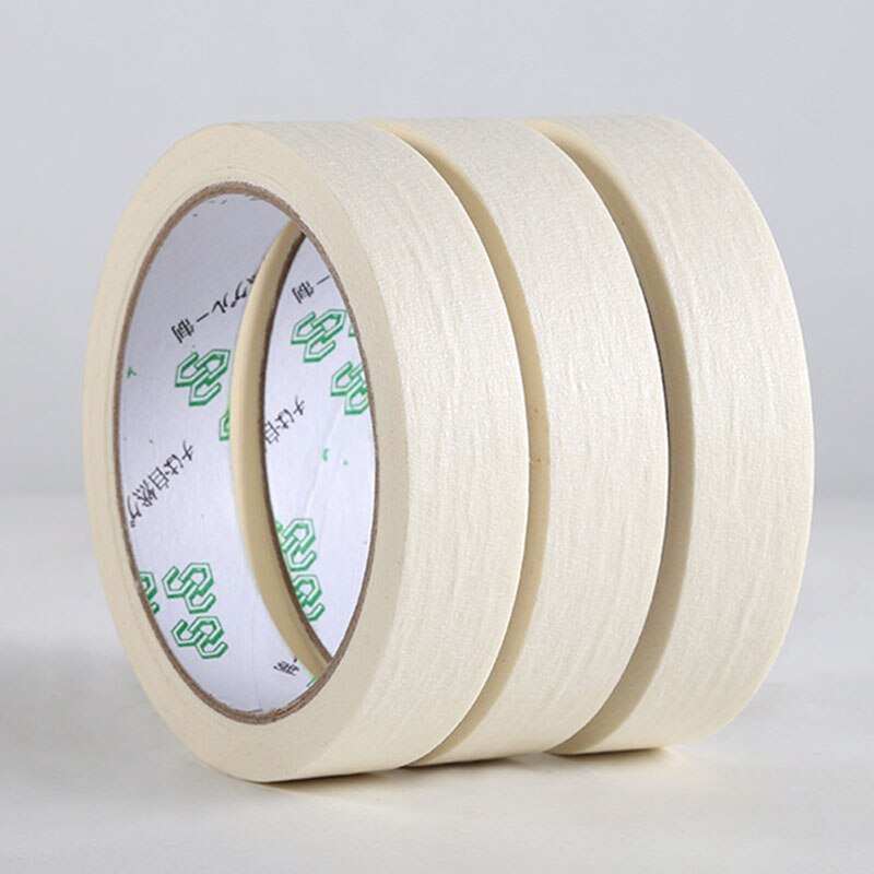 Beige Tape Automobile Spray Painting Shelter House Oil Painting Sketch Single Side Tape Daily Necessities, Width 1cm / 1.5cm/2cm