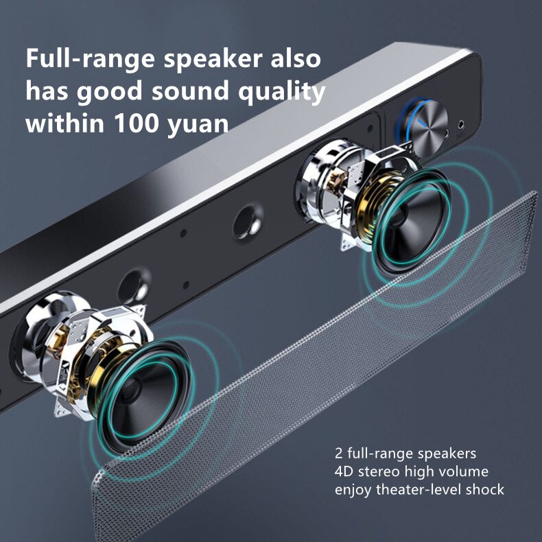 G18 Lange Spiegel Desktop Luidspreker Mobiele Telefoon Computer Stereo Desktop Extra Bass Fotografie Glijbaan Viewer