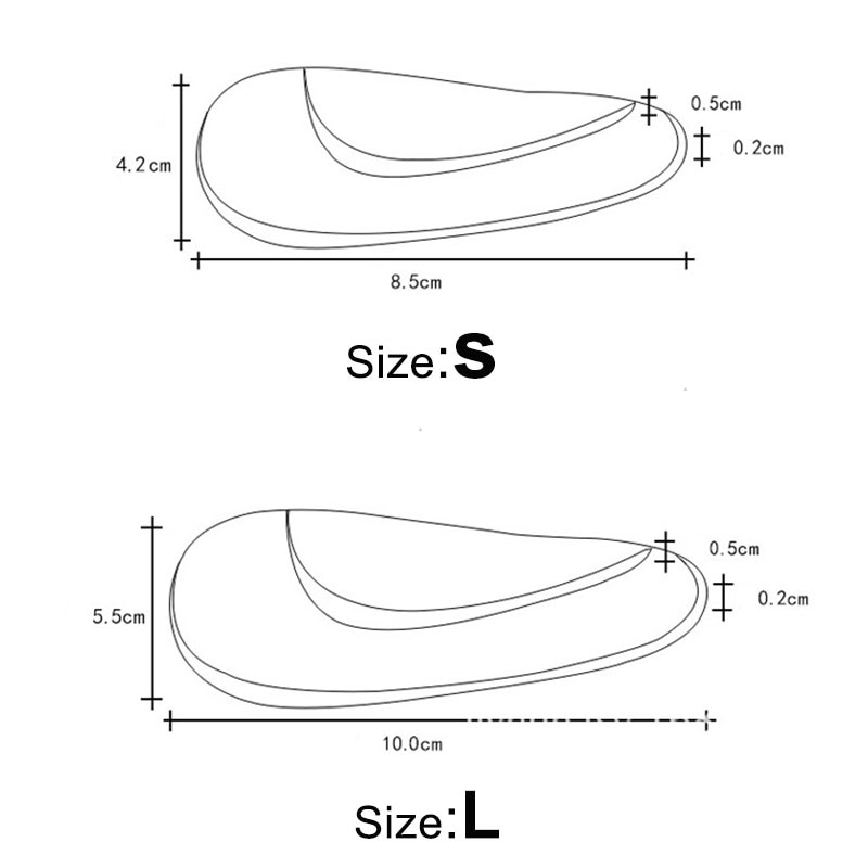 Ortesi Plantare Professionale di Sostegno di Arco Sottopiede Del silicone Piede Piatto Flatfoot correttore Scarpa Inserto del Cuscino gel pad ortopedico