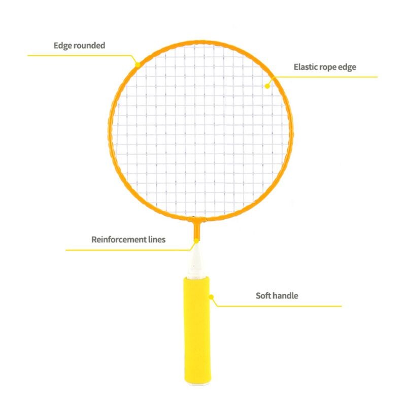 1 par børn badminton ketcher  + 2 stk badmintons sæt udendørs fitness legetøj