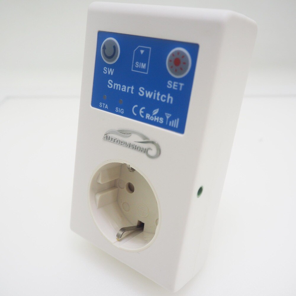 NEWEST 16A GSM Socket SMS APP Power On Off Alarm Outlet Relay Smart Switch Remote Control Intelligent Temperature Sensor Control