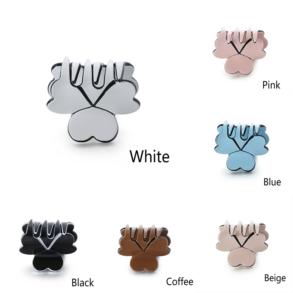 1 stuks Mini Acryl Klavertje Vier Haarspelden Vrouwen Kleurrijke Haar Klauwen Clips Clamp Haarspeldjes Haarspelden Styling Tools Accessoires