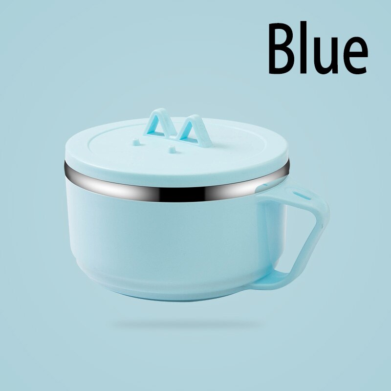 Leuke Japanse Lunchbox Voor Kids School Draagbare Voedsel Container Rvs Bento Box Keuken Lekvrije Lunchbox: Blue