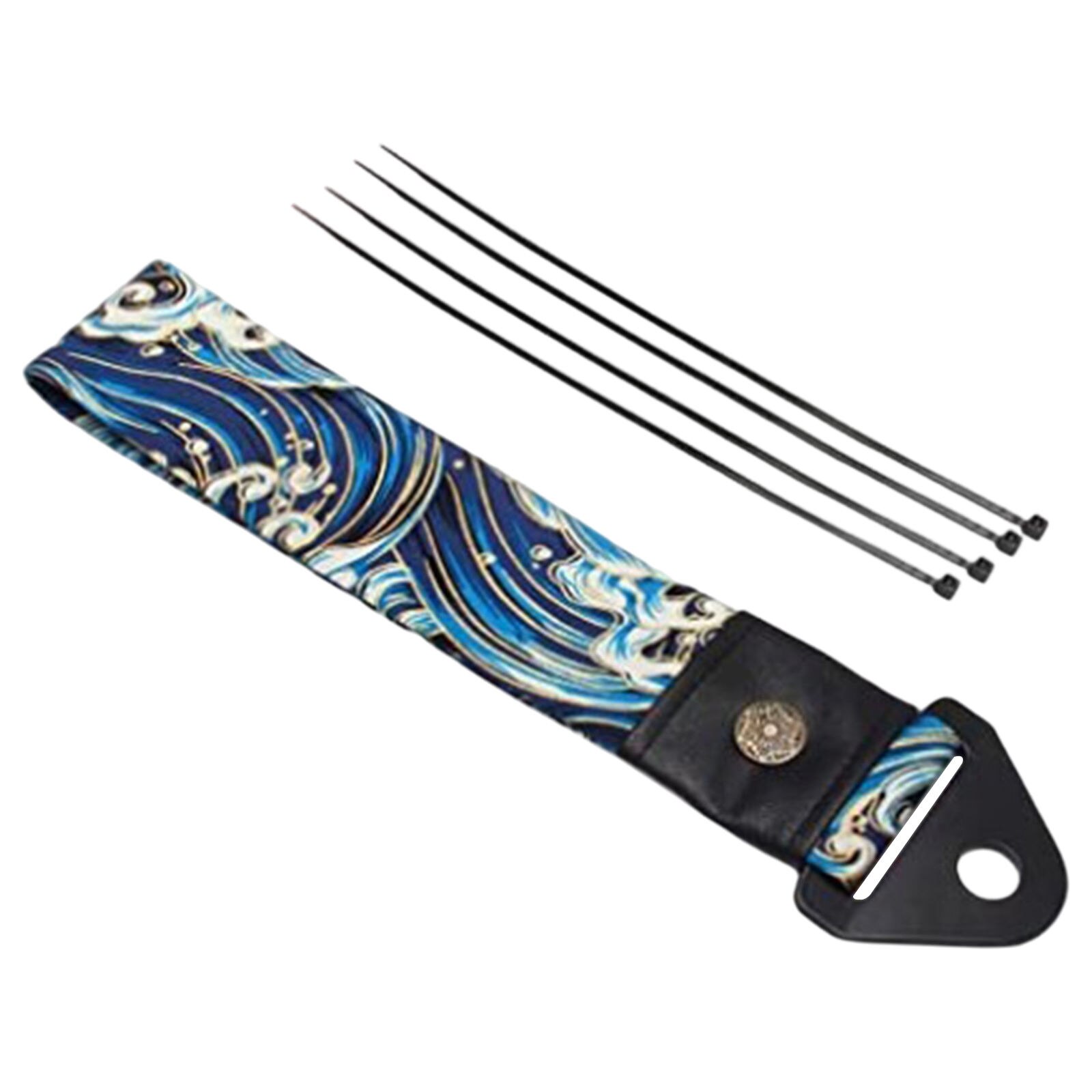 Correa de remolque de carreras, cinta decorativa con gancho, cuerda de remolque de estilo japonés antiguo de la suerte para el hogar, horquillas delanteras del coche