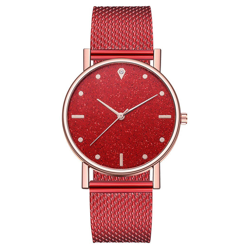 Nuovo Marchio di Orologi di Lusso orologio digitale In Acciaio Inox Quadrante Semplice Casual Braccialetto Della Vigilanza reloj mujer relogio feminino: D