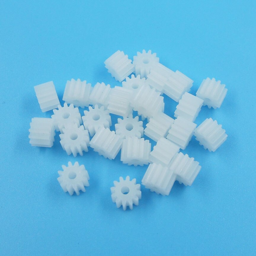 122A Module 0.5 Pinion 12 Tooth Plastic Gear Model Toy Fittings Gears 100pcs/pack