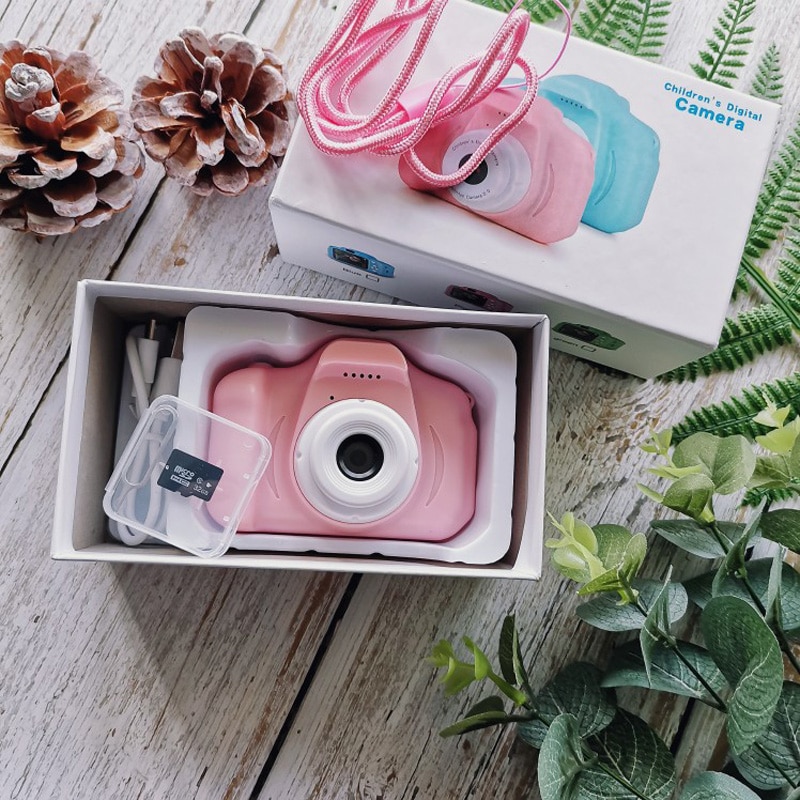 Mini Digital Camera Toys for Children Photography Props 2 Inch HD Screen Chargable Camera Electronic Toys Baby Birthday