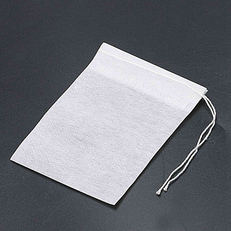 500 pakke engangs tefilterpose tomme teposer løs tepose med snøring ,7 x 9cm