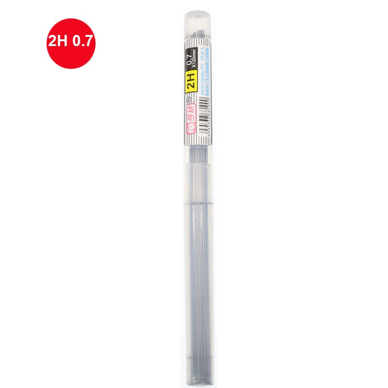 Blyerstatningskjerne 2b /  hb  / 2h bly reservetest 0.5mm / 0.7mm trykkende blyant skrivestørrelse 110mm: 2h 0.7mm