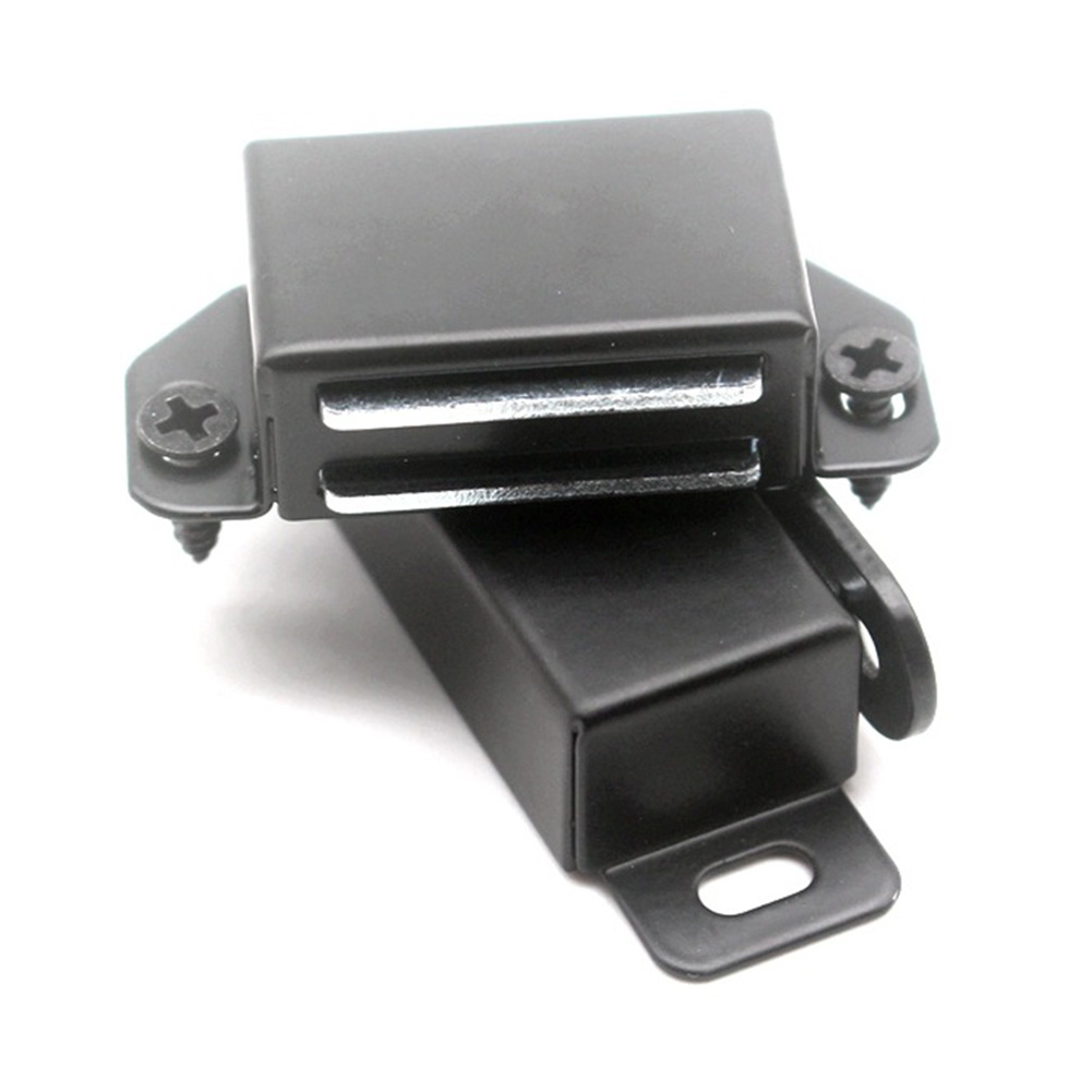 Cierre magnético para puerta, imanes fuertes y resistentes para armario, puerta de cocina de 40kg, color negro, para puertas correderas, puertas de pantalla