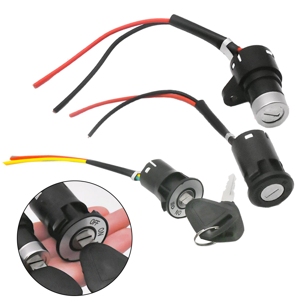 Contactschakelaar Sleutel Power Lock Elektrische Fiets Fietsen Draagbare Stofdichte Fietsonderdelen Voor Elektrische Scooter Met 2 Sleutels Onderdelen