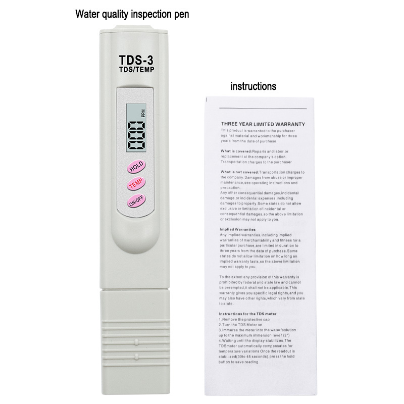 Stylo numérique TDS Portable d'acidité de haute précision, instrument de contrôle de la de l'eau, équipement de test: Test pen