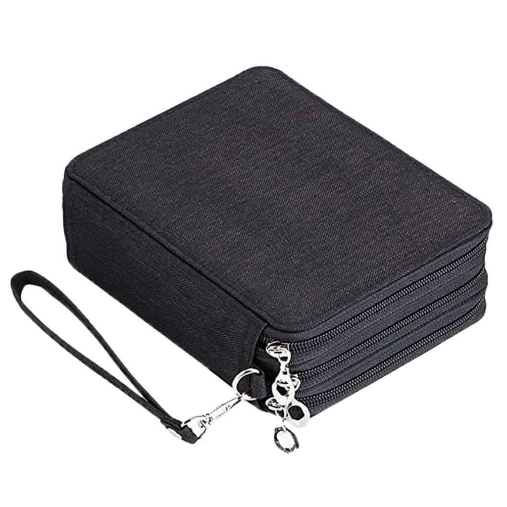 72 Kleur 78 Gat Schilderen Pen Zak Briefpapier Zak Potlood Opbergtas Levert Voor School Kantoor Accessoires Opbergtas # g3: Black