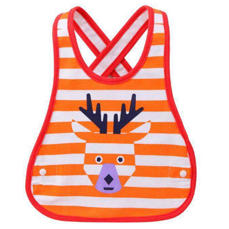 freundlicher Baby Lätzchen Wasserdicht Bandana Baby freundlicher Nette Karikatur Baumwolle Lätzchen Spuck Kleidung Kleinkinder Jungen Mädchen Fütterung Zubehör: Orange