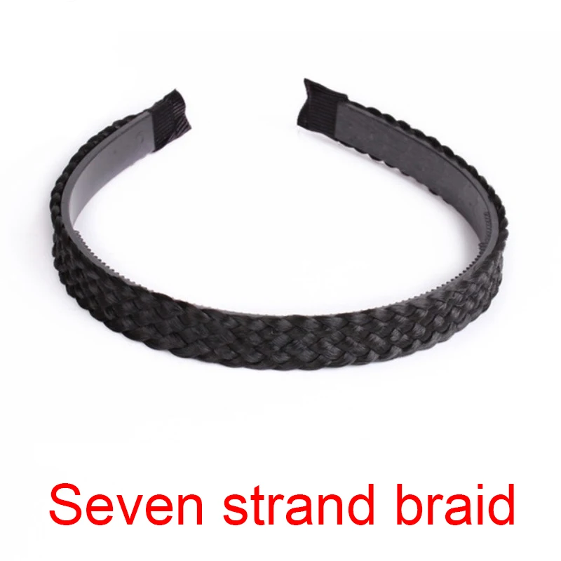 Zopf Haarband Frauen Fishbone Braid Frauen Perücke Twist Braid Stirnband Haarnadel Böhmen rutschfeste Kopfschmuck Braut Haarschmuck: Champagner