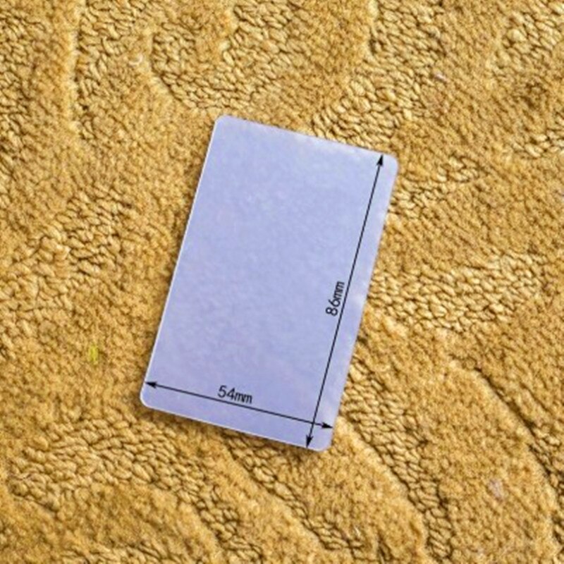 200 unids/lote de tarjetas de visita transparentes de Pvc mate, de plástico, impermeables, sin impresión, para escritura a mano, suministros de oficina y escuela